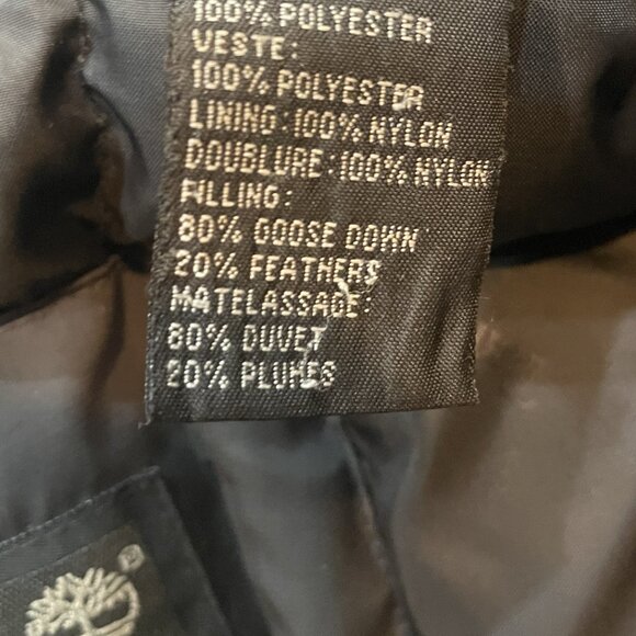 Vintage Y2K Timberland Performance PRO Down Puffer Jacket Parka Black XL - Picture 9 of 12